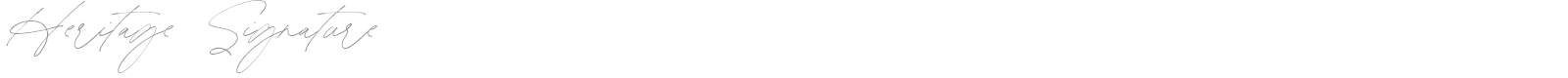 Heritage Signature font preview